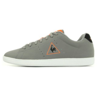 Le Coq Sportif Courtone Syn Nubuck Gris - Chaussures Baskets Basses Homme Vendre Cannes